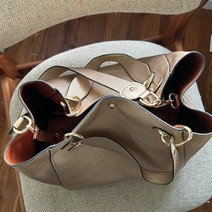 Beautiful gold shoulder strap bag